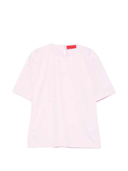  Thelatest Short-sleeve Top - Pink 