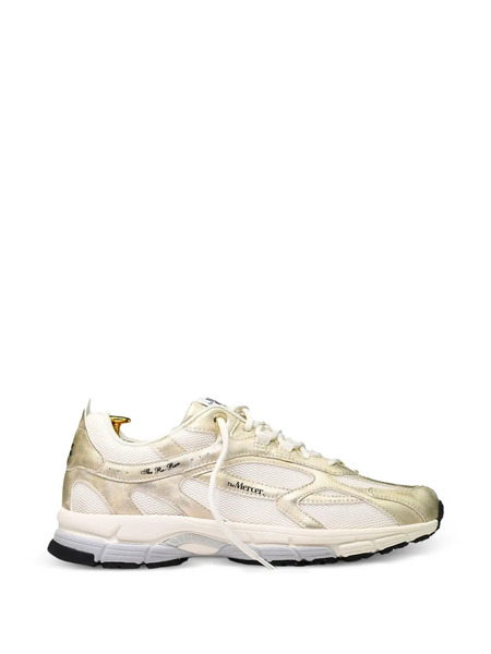  Themercer. The Re-rune Metallic Panelled Sneakers - Neutrals 
