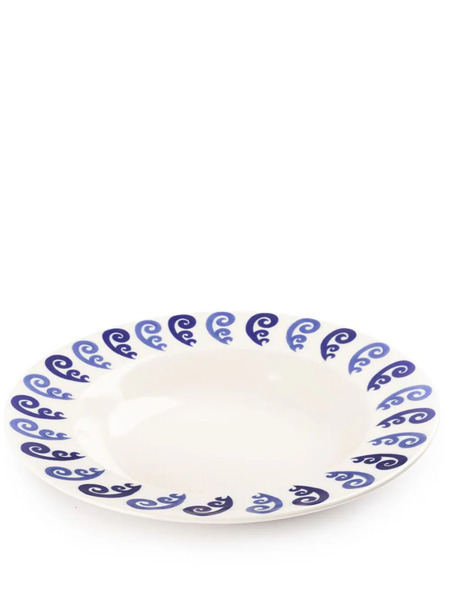  Themis Z Athenee Peacock Soup Plate - White 