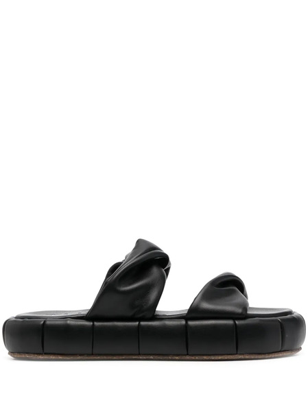  Themoirè Air Platform Sandals - Black 