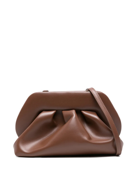  Themoirè Medium Bios Clutch Bag - Brown 