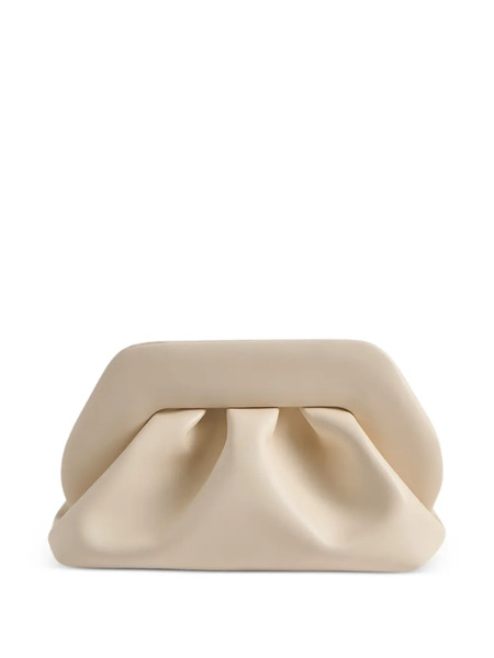  Themoirè Medium Bios Gathered Clutch Bag - Neutrals 