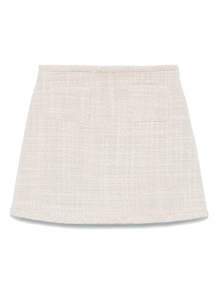  Theory A-line Tweed Mini Skirt - Neutrals 