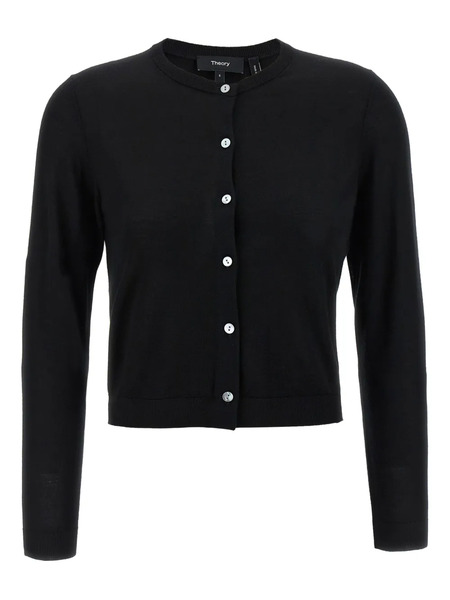  Theory Button-up Cardigan - Black 