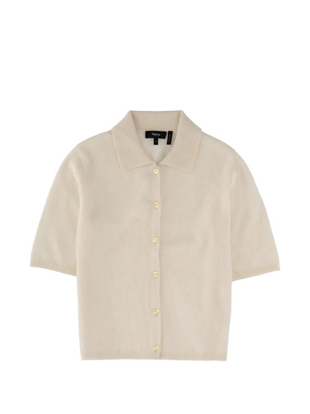 Theory Button-up Collared Shirt - Neutrals 