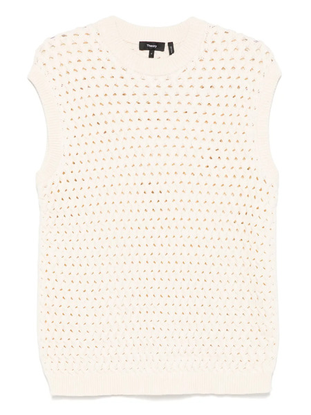  Theory Cable-knit Vest - Neutrals 