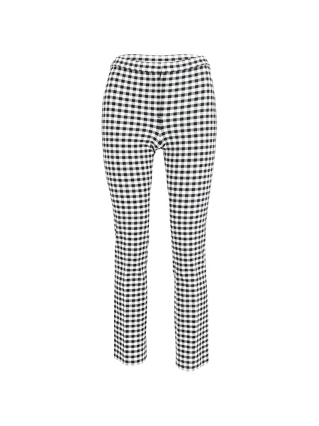  Theory Check-pattern Trousers - White 