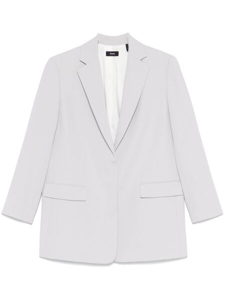  Theory Crepe Blazer - Silver 