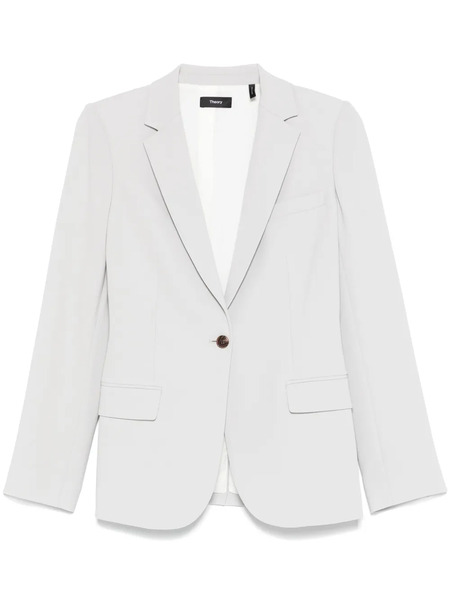  Theory Crepe Blazer - Silver 