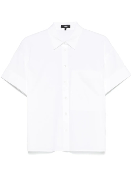  Theory Cuff Shirt - White 