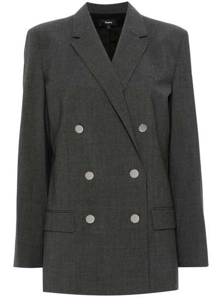  Theory Double-breasted Blazer - Grey 