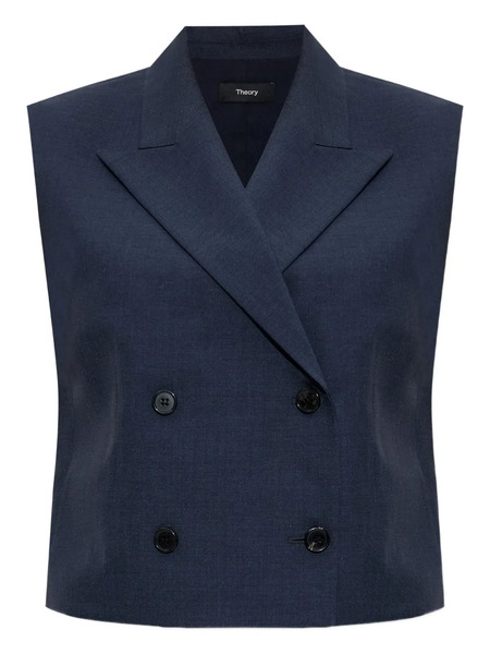  Theory Double-breasted Gilet - Blue 