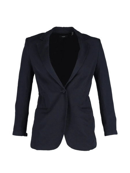  Theory Elasticated Waist Blazer - Blue 
