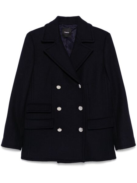  Theory Felted-finish Peacoat - Blue 