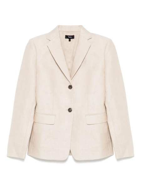  Theory Linen Blazer - Neutrals 