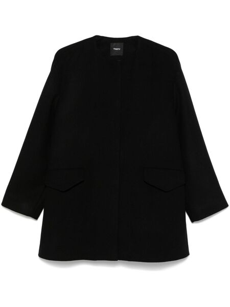  Theory Melton Cape - Black 