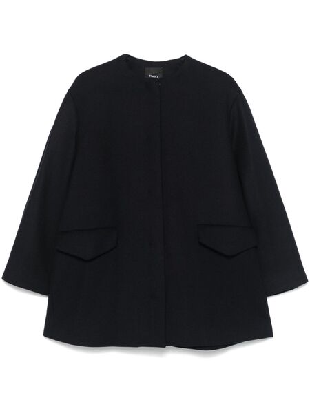  Theory Melton Cape - Blue 