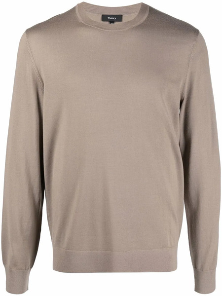  Theory Round Neck Jumper - Neutrals 