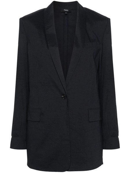  Theory Shawl-lapels Single-breasted Blazer - Blue 
