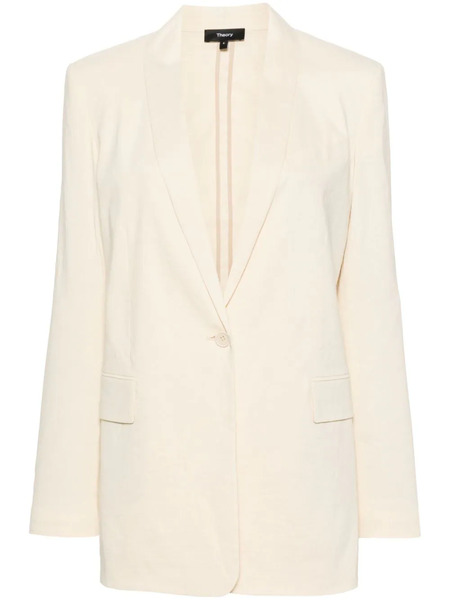  Theory Shawl-lapels Single-breasted Blazer - Neutrals 