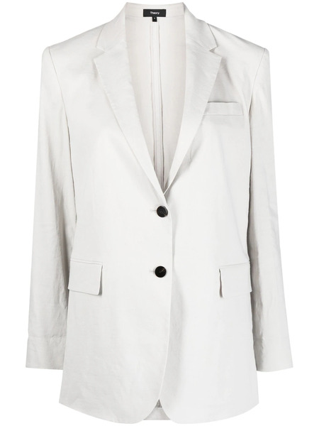  Theory Single-breasted Button Blazer - Grey 