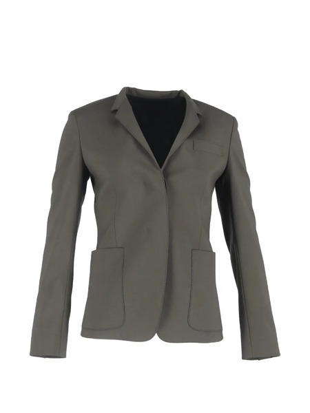  Theory Single-breasted Wool Blazer - Green 
