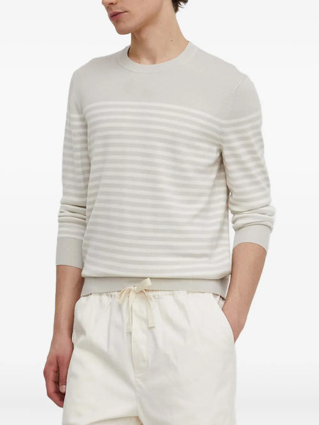  Theory Striped-pattern Crewneck Sweater - Neutrals 