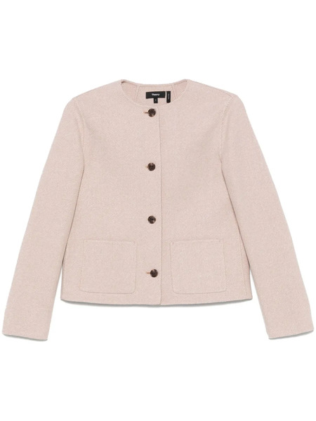  Theory Twill Jacket - Brown 