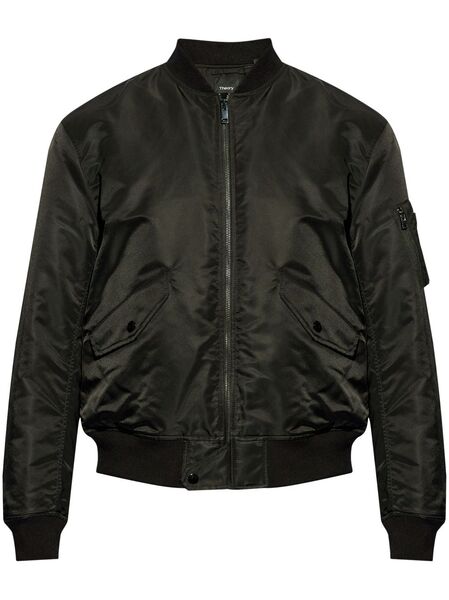  Theory Zip-up Bomber Jacket - Black 