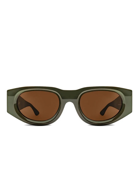  Thierry Lasry Dopamy Geometric Sunglasses - Green 