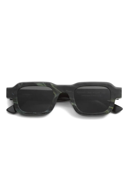  Thierry Lasry Marble-effect Rectangle-frame Sunglasses - Green 