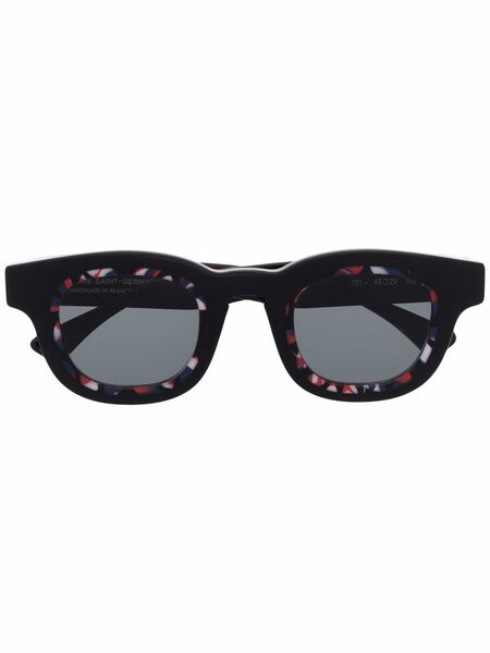  Thierry Lasry Marbled-effect Sunglasses - Black 