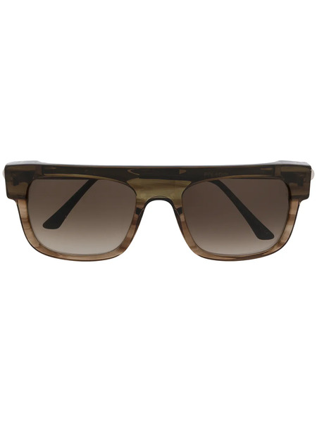  Thierry Lasry Polarity Rectangle Frame Sunglasses - Brown 