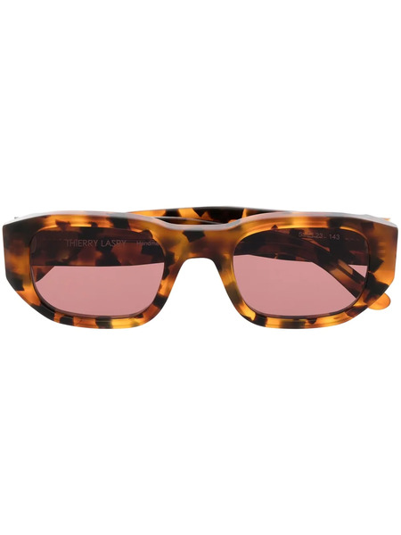  Thierry Lasry Square-frame Tinted Sunglasses - Brown 