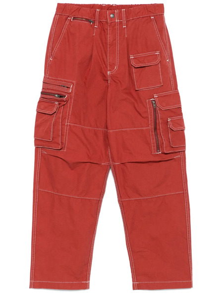  This Is Never That Crazy Multi-zip Cargo Trousers - Red 