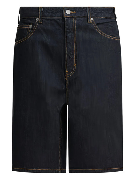  This Is Never That Embroidered Denim Shorts - Black 