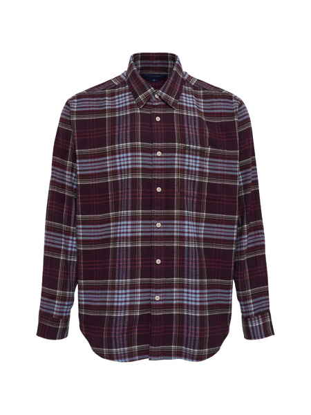 This Is Never That Flannel Check Shirt - Purple 