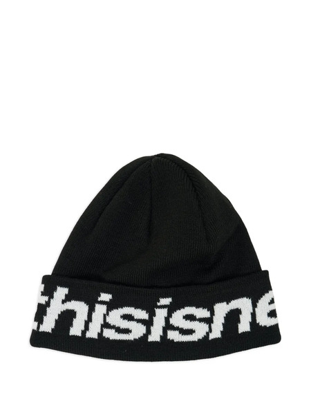  This Is Never That Hsp-logo Big Cuff Beanie - Black 