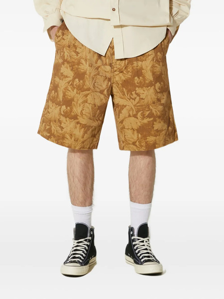  This Is Never That Logo-floral Shorts - Brown 