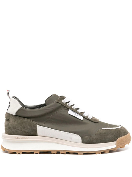  Thom Browne Alumni Suede Sneakers - Green 