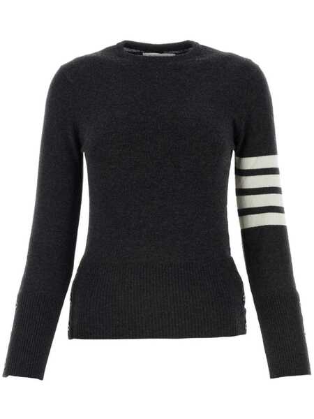  Thom Browne 4-bar Classic Sweater - Grey 