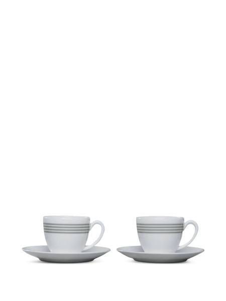  Thom Browne 4-bar Coffee Cup Set - White 