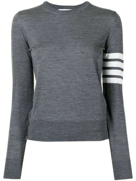  Thom Browne 4-bar Merino Jumper - Grey 