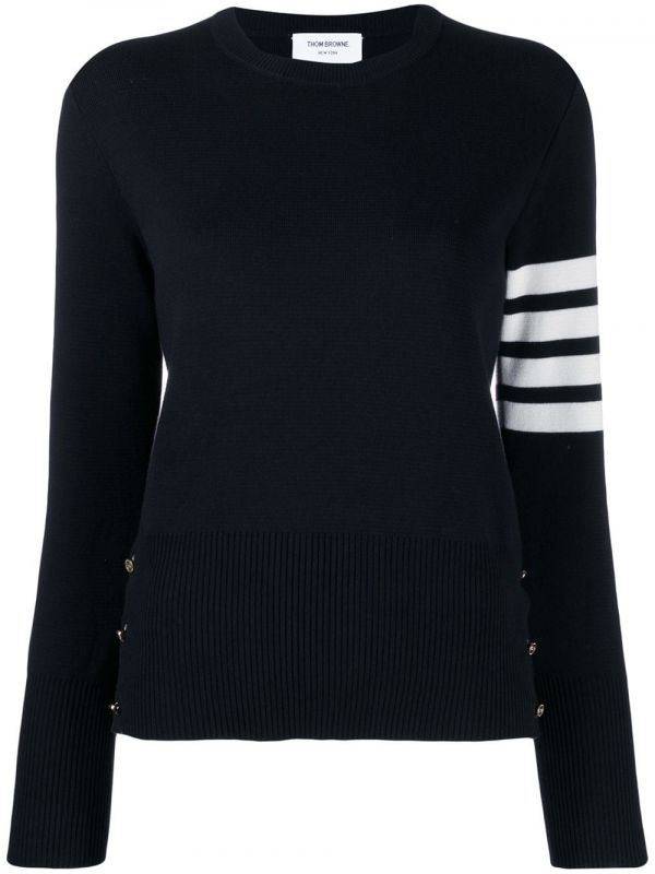  Thom Browne 4-bar Milano Stitch Jumper - Blue 
