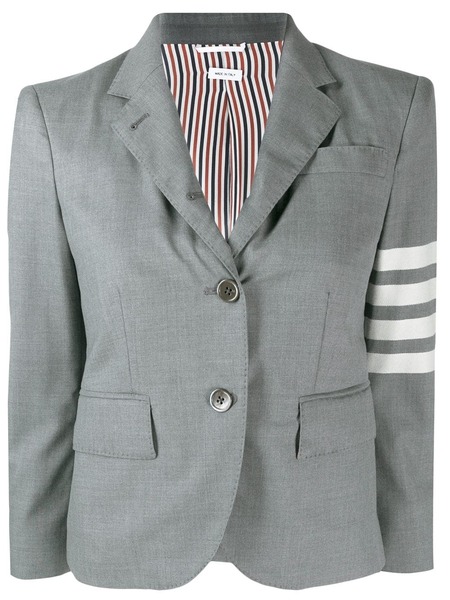  Thom Browne 4-bar Plain Weave Suiting Jacket - Grey 