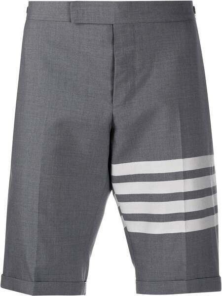  Thom Browne 4-bar Plain Weave Suiting Shorts - Grey 