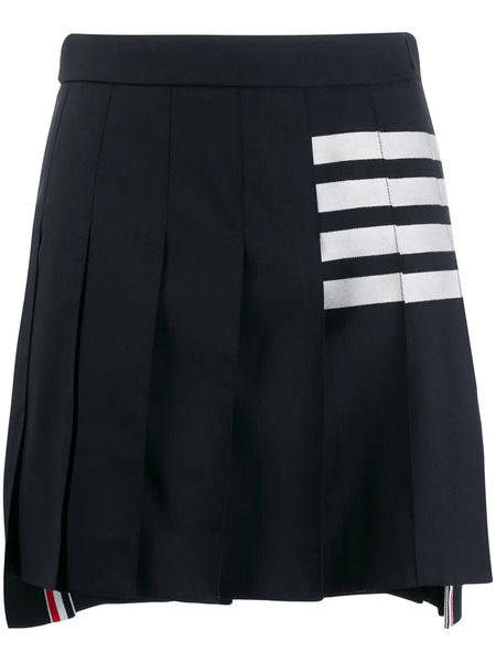  Thom Browne 4-bar Pleated Mini Skirt - Blue 