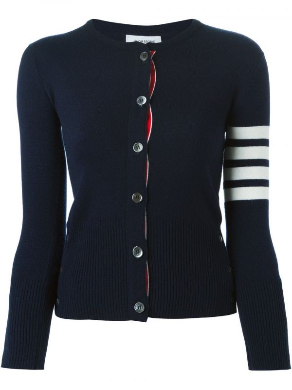  Thom Browne 4-bar Stripe Cardigan - Blue 