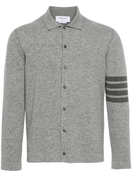  Thom Browne 4-bar Stripe Cashmere Cardigan - Grey 
