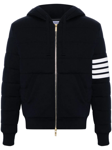  Thom Browne 4-bar Stripe Hooded Jacket - Blue 